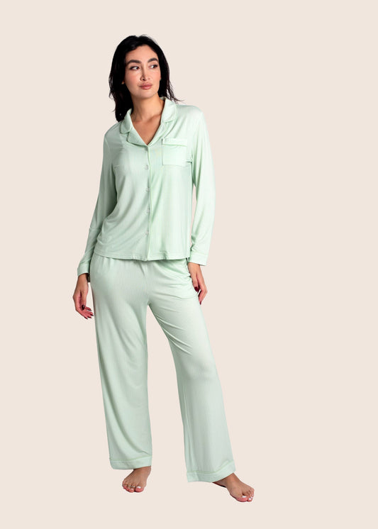 Vivienne Organic Bamboo Long PJ Set