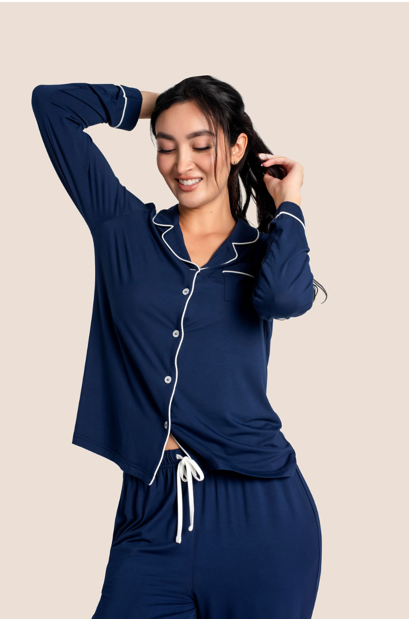 Layla Organic Bamboo Long PJ Set