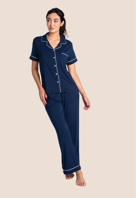 Layla Organic Bamboo Short Sleeve & Pant Set